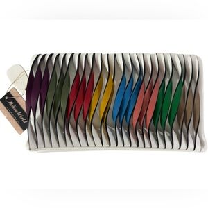 Mellow World White Rainbow Clutch Crossbody Bag NWT
